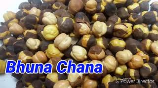 Bhuna Chana  how to make roasted chickpeas  Roasted Kala Chana  dry roasted chana [upl. by Adnoel]