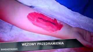 RÓŻNE SPOSOBY BANDAŻOWANIA  kłosowy żółwiowy wężowy śrubowyprod McThomson Film [upl. by Ytomit]