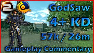 Planetside 2  Godsaw Gameplay Commentary  57 Kills  26m 4KD [upl. by Angadresma743]