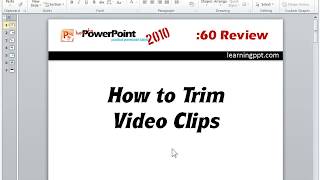 How to trim video clips in PowerPoint [upl. by Aihsikal]