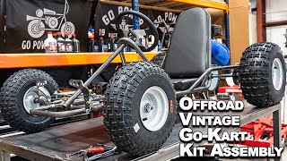 Off Road Vintage Go Kart Kit Build Project [upl. by Hirschfeld]