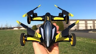 JJRC H23 Flying Car Drone Quadcopter Outdoor Maiden Flight Review amp Test Drive [upl. by Ahsikcin]