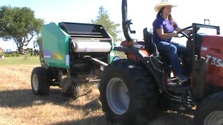 3X3 Net Wrap Round Baler From Small Farm Innovations [upl. by Thomsen]