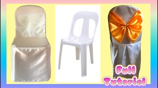 Easy Plastic Chair Cover Making  Full Tutorial For Beginners [upl. by Aryahay]