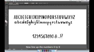 Making a Font with Illustrator and Fontself [upl. by Kaile]