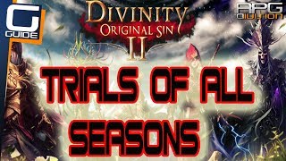 DIVINITY ORIGINAL SIN 2  4 Totems of Seasons Puzzle Trials of all Seasons Quest Walkthrough [upl. by Olds]