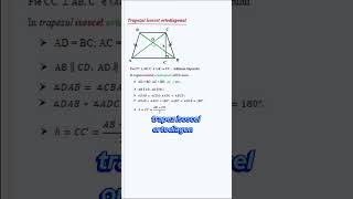 gp53 Trapez isoscel ortodiagonal video shorts short matematica evaluarenationala videoshort [upl. by Epilef]