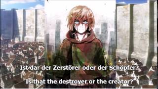 Attack on Titan  Bauklötze German and English Lyrics [upl. by Lody33]