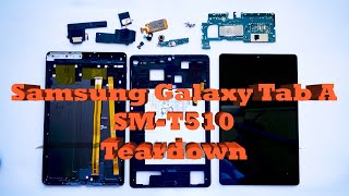 Samsung Galaxy Tab A 101quot SMT510 SMT510NZKAXAR Disassembly Teardown Guide Screen Replacement [upl. by Merritt943]