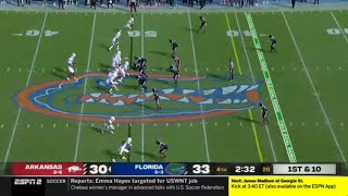 Arkansas vs Florida Exciting Ending  2023 College Football [upl. by Winslow]