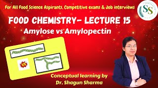 Food Chemistry Lecture 15  Amylose vs Amylopectin [upl. by Ahsiat258]