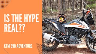 KTM 390 ADVENTURE  On and Off Road Review [upl. by Barrada402]