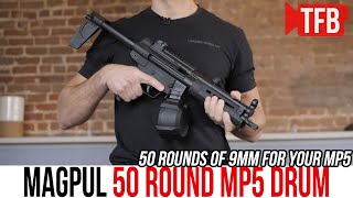 Magpuls NEW HampK MP5 50 Round Drum Magazine GunFest2021 [upl. by Rambort]