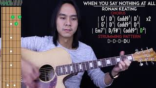 When You Say Nothing At All Guitar Cover Acoustic  Ronan Keating 🎸 Tabs  Chords [upl. by Suiravad]