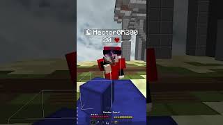 Insane 1000IQ minecraft clutch minecraft shorts hypixel bedwars asmr pvp [upl. by Pinckney]