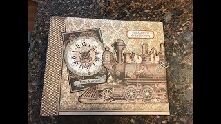 LARGE ALBUM TUTORIAL PART 1 VOYAGES SHELLIE GEIGLE JS HOBBIES AND CRAFTS [upl. by Inavoj]