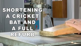 Cricket bat blade shortening and full refurbishment [upl. by Adnahs104]