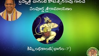 Sri Ramayanam Kishkindha Kanda7 కిష్కింధకాండభాగం7 pravachanam by Chaganti Koteswararao Garu [upl. by Laeria]