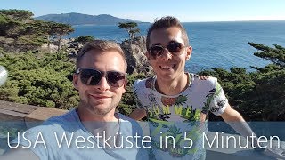 USA Westküste in 5 Minuten  Reiseführer  Der beste Roadtrip [upl. by Aniara]