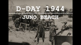 Rare WW2 Footage Normandy Invasion Juno Beach amp BernièressurMer [upl. by Dola]