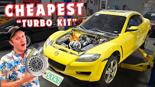 Building a Turbo Kit With Amazon Parts  Dirt Cheap TURBO Rotary RX8 [upl. by Anerul837]