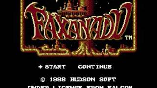 Faxanadu  Introduction  Title Screen [upl. by Nolrev]