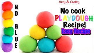 How to make Homemade ClayPlaydough Making No Glue Air Dry Clay Easy Recipe Eco Friendly Clay [upl. by Noraa]