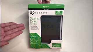 Seagate 2TB External Game Drive For Xbox Unboxing [upl. by Lan289]