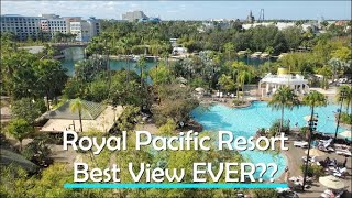 Loews Royal Pacific Resort Club Level King  February 2022 [upl. by Ahtela]