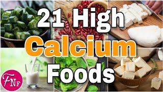 ✅21 High Calcium Foods  Calcium Rich Foods You Need to Eat [upl. by Ailongam]