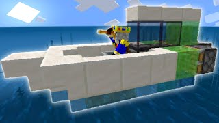 🦅 How To Make a BOAT in Minecraft Bedrock Tutorial [upl. by Fritze]