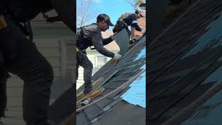 Installing GAF Timberline UHDZ roofing homeimprovement construction roofer nj njroofer [upl. by Netneuq]