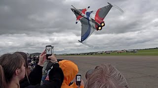 The Rafale steals the show at Duxford summer air show 2024 [upl. by Yllime]