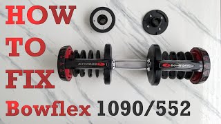 HOW TO Repair And Fix BOWFLEX DUMBBELLS 552 1090 [upl. by Bael542]