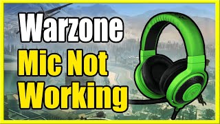 How to FIX Warzone MIC not Working PS4 Call of Duty Tutorial [upl. by Mushro976]