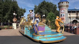 Disney World Mickey Celebration Cavalcade 4K [upl. by Worrad111]