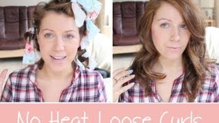 How To Rag Roll Your Hair  DIY No Heat Loose Curls Tutorial  Abi Girl [upl. by Lawtun]