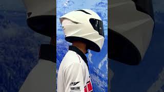 DETAILING 🔥KYT TT COURSE PLAIN WHITE🔥 KYT FULL FACE HELMET ✅In amp Out Air Ventilation ✅Free Cloth [upl. by Hcra]