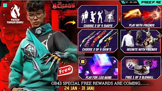 Ob43 Update Special Free Reward🥳  Free Fire New Event  Ff New Event Upcoming Events In Free Fire [upl. by Isyak]