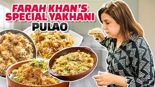 Farah Khans Famous Yakhani Pulao  FarahKhanK [upl. by Lodnar]