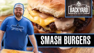 Double Smash Burgers on the Charleston Onyx Edition  Pit Boss Grills [upl. by Acassej]