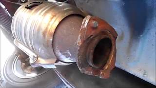 Toyota Tacoma 2004 2nd Rear Catalytic Converter Removal and Installation MBRebel [upl. by Llesram158]