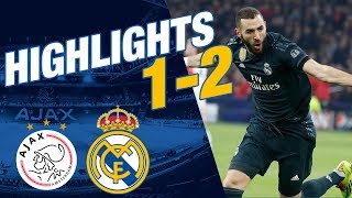 GOALS amp HIGHLIGHTS  Ajax 12 Real Madrid [upl. by Jeramey]