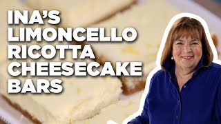 How to Ina’s Limoncello Ricotta Cheesecake Bars  Barefoot Contessa Cook Like a Pro  Food Network [upl. by Lillywhite]