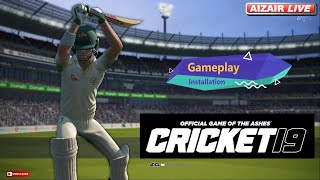 Cricket 19 Free download and Installation  Gameplay amp Net training [upl. by Warrenne]