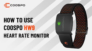 How to Use Coospo HW9 Armband Heart Rate Monitor [upl. by Ttreve919]