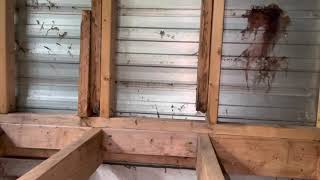 Fitting a RESIDENTIAL DOOR in a MOBILE HOME [upl. by Ruhtra]