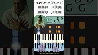 Jouer quotLenferquot de Stromae au piano  Tuto facile shorts [upl. by Eirallih]