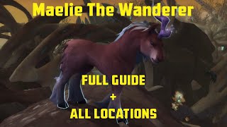 Maelie the Wanderer Mount  FULL GUIDE with map of all locations [upl. by Tufts]