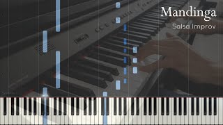 Mandinga La Negra Tomasa  Short Salsa Improv Synthesia Piano Tutorial [upl. by Hirsch]